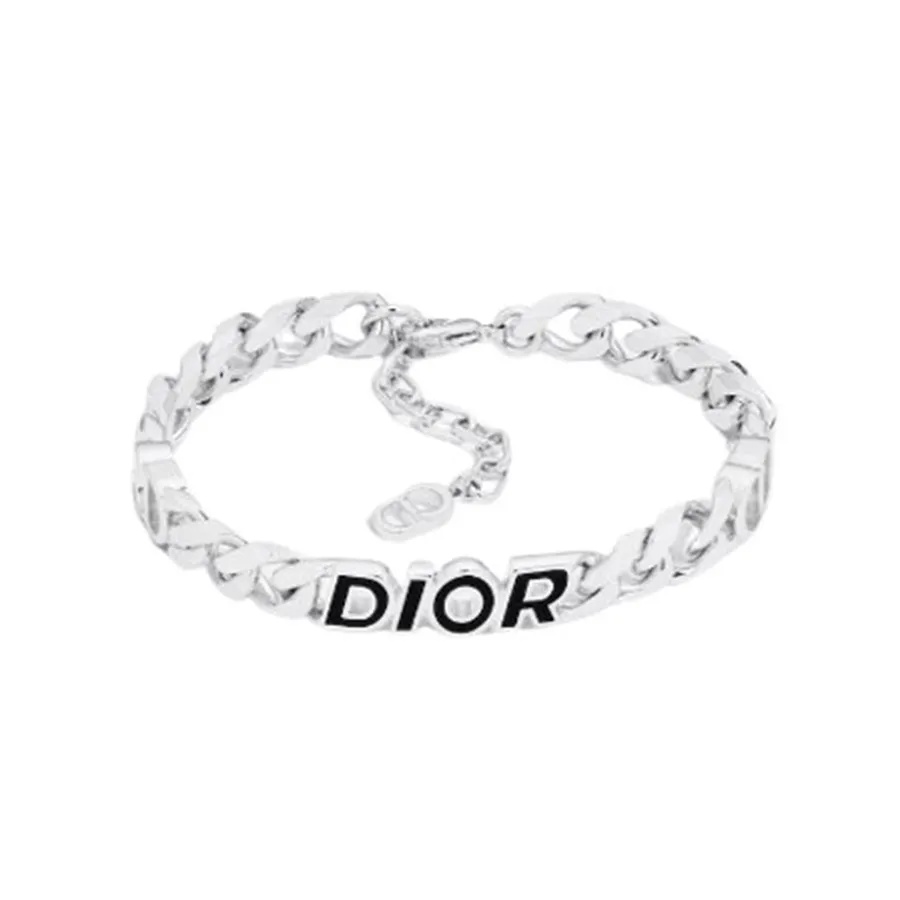 Vòng Đeo Tay Nữ Dior Beauty In Sliver B2439HOMMT 004 Màu Bạc