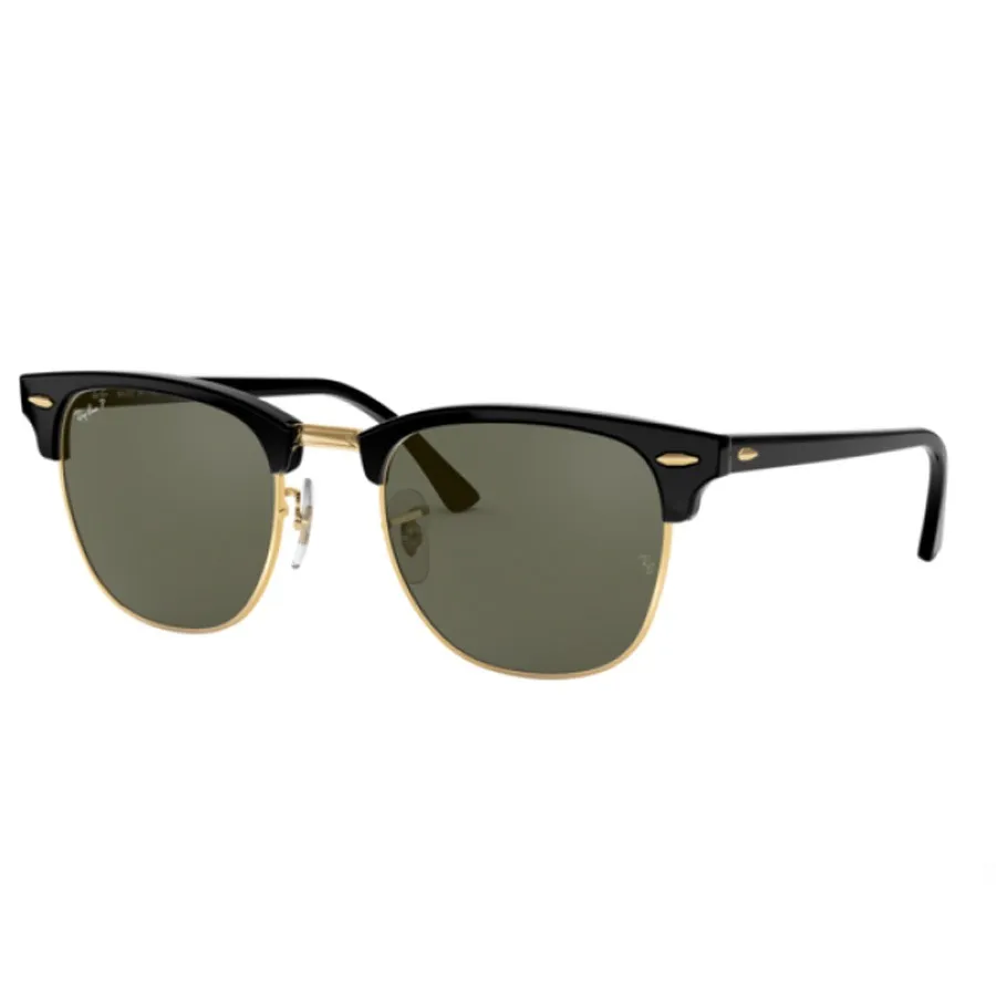 Kính Mát Rayban Clubmaster Green Polarized Sunglasses RB3016 901/58 Màu Xanh Đen Size 51