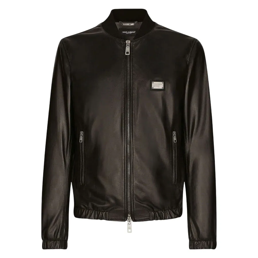 Áo Khoác Nam Dolce & Gabbana D&G Tag Logo G9ZY5L Màu Đen Size 46 N-DG