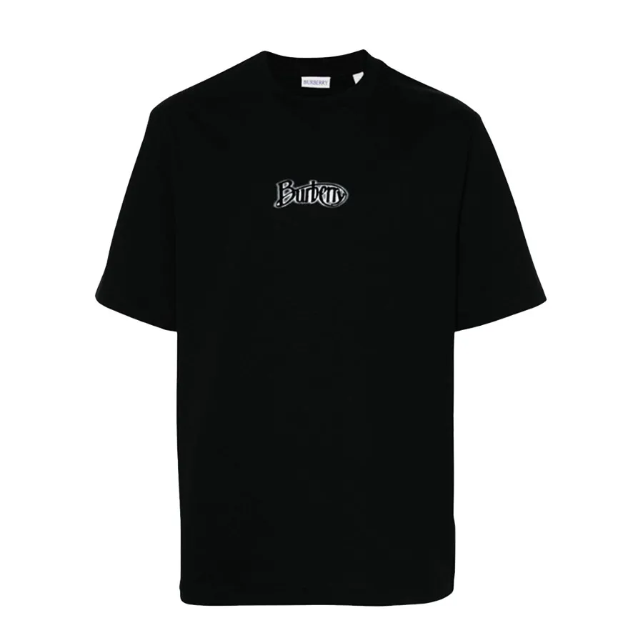 Áo Phông Nam Burberry Black With Logo - 8097810 Màu Đen Size S