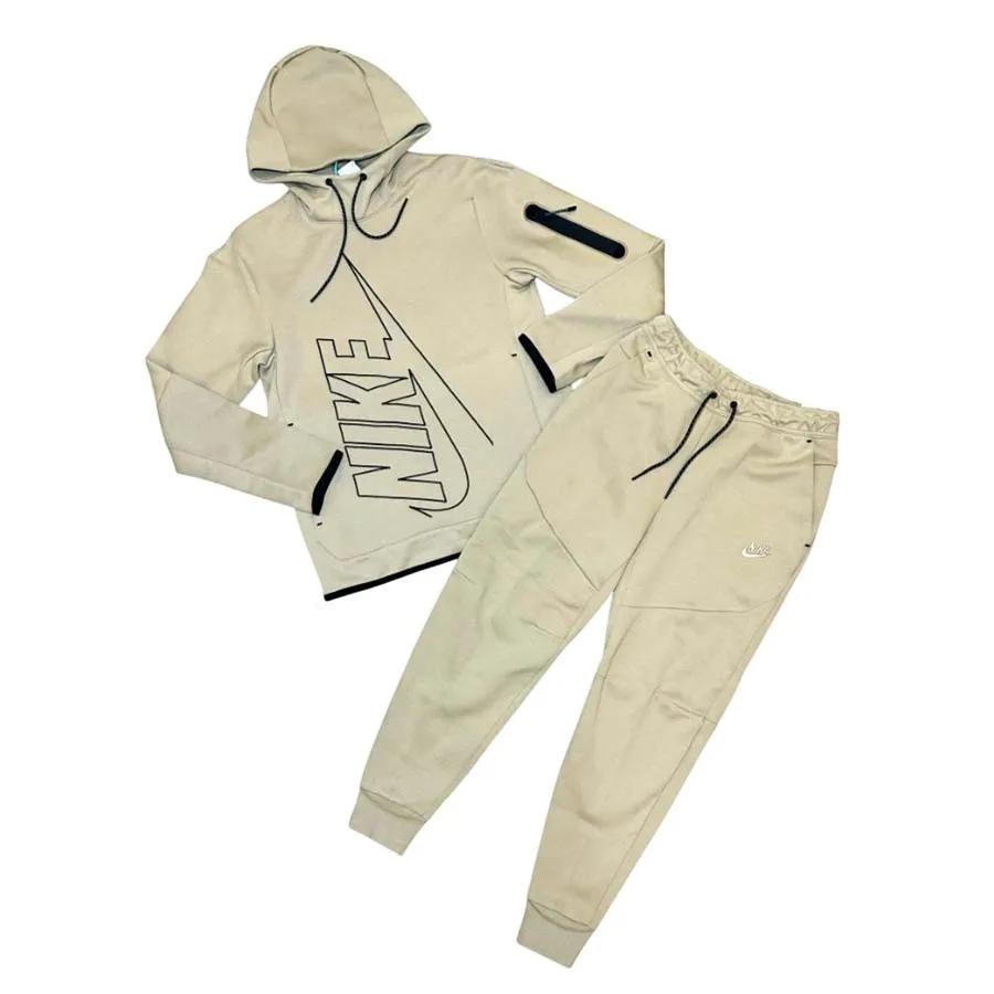 Bộ Quần Áo Nỉ Nam Nike Men's Tech Fleece DX0582-247 DX0577-247 Màu Be  Size XL