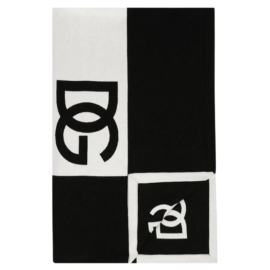 Chăn Choàng Đa Năng Dolce & Gabbana D&G Blanket TCE013TCAIM Màu Trắng Đen