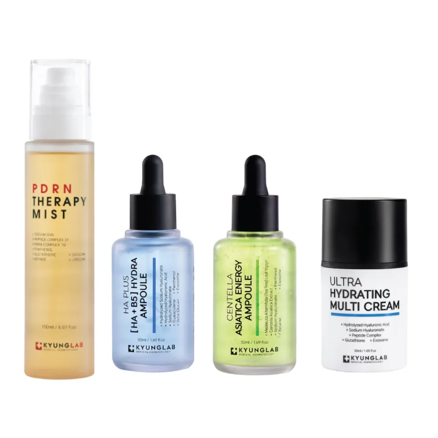 Combo Dưỡng Da Kyung Lab 4 Món (Xịt Khoáng Pdrn Therapy Mist 150ml