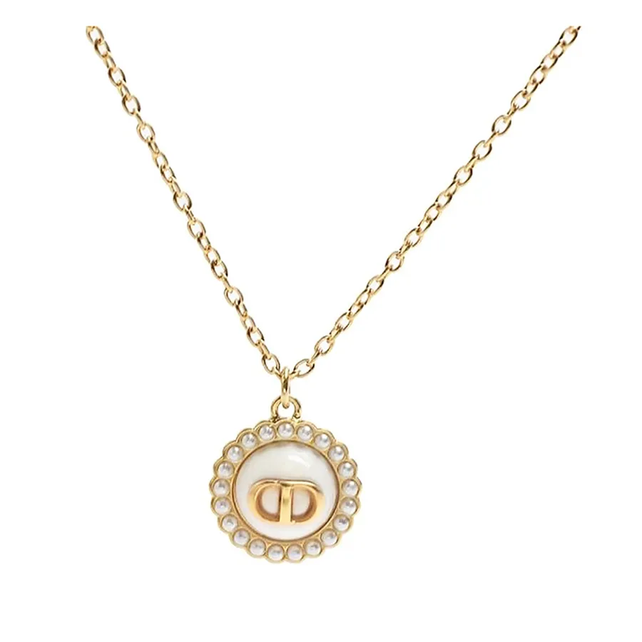 Dây Chuyền Nữ Dior Necklace For Petit CD Gold/White N2636WOMVE D26E Màu Vàng Trắng N-HM