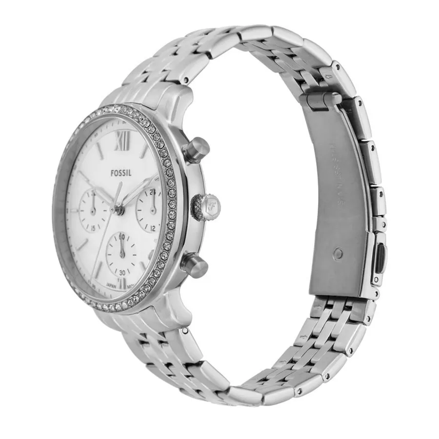 Đồng Hồ Nữ Fossil Neutra Chronograph ES5357 Màu Bạc Trắng Vua