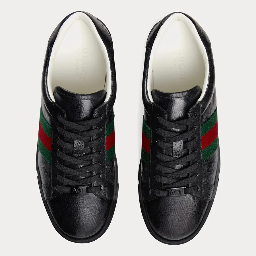 Giày Sneaker Nam Gucci Ace GG Crystal Canvas Low Top Sneakers