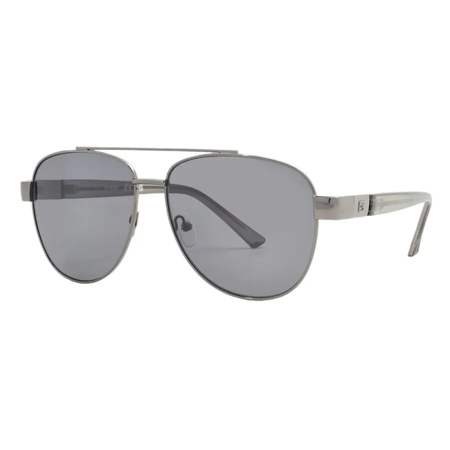 Kính Mát Nam Guess Factory Smoke Pilot Sunglasses GF5094 08A 58 Màu Xám
