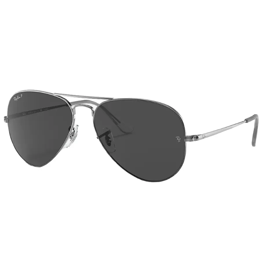 Kính Mát Rayban Aviator Grey Polarized Sunglasses RB3689 004/48 Màu Xám Size 62