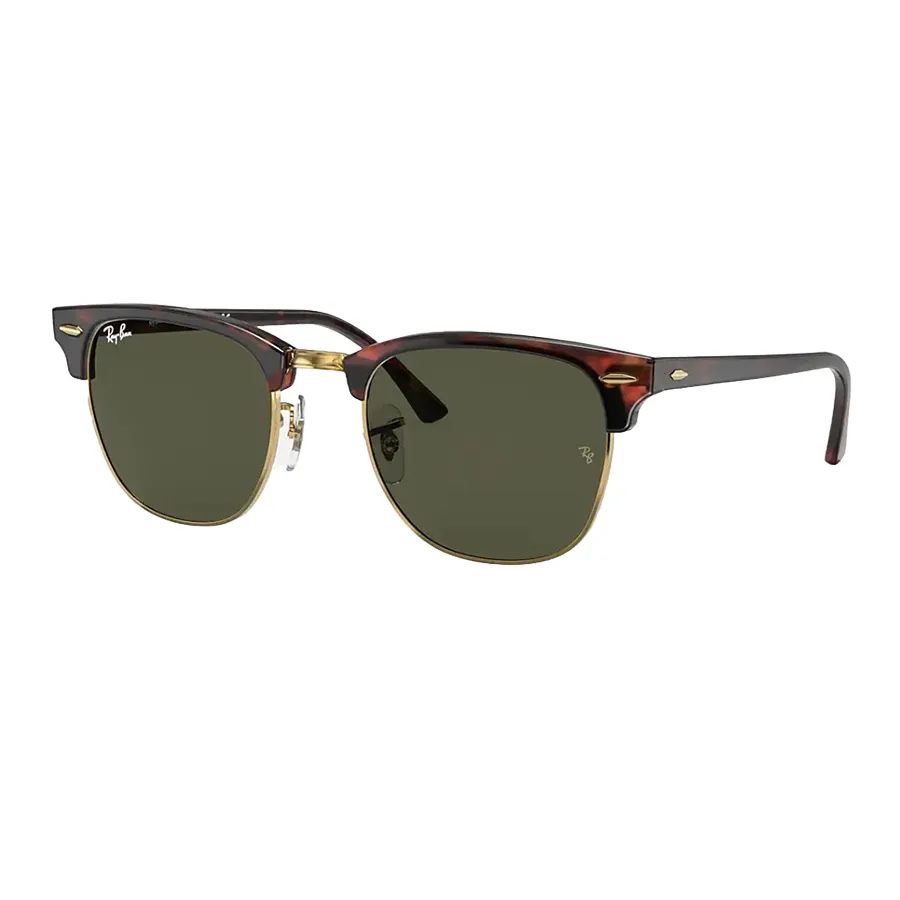 Kính Mát Rayban Clubmaster Green Sunglasses RB3016 W0366 Màu Xanh Nâu Size 51