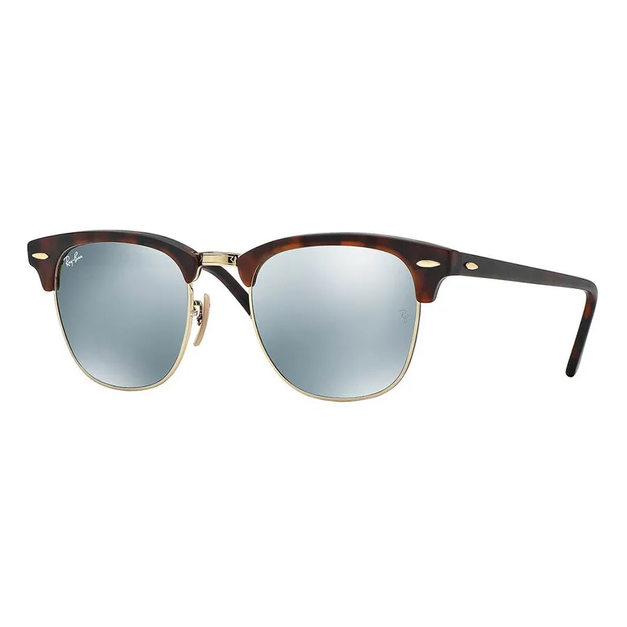Kính Mát Rayban Clubmaster Silver Mirror Sunglasses RB3016 1145/30 Màu Bạc Nâu Size 51