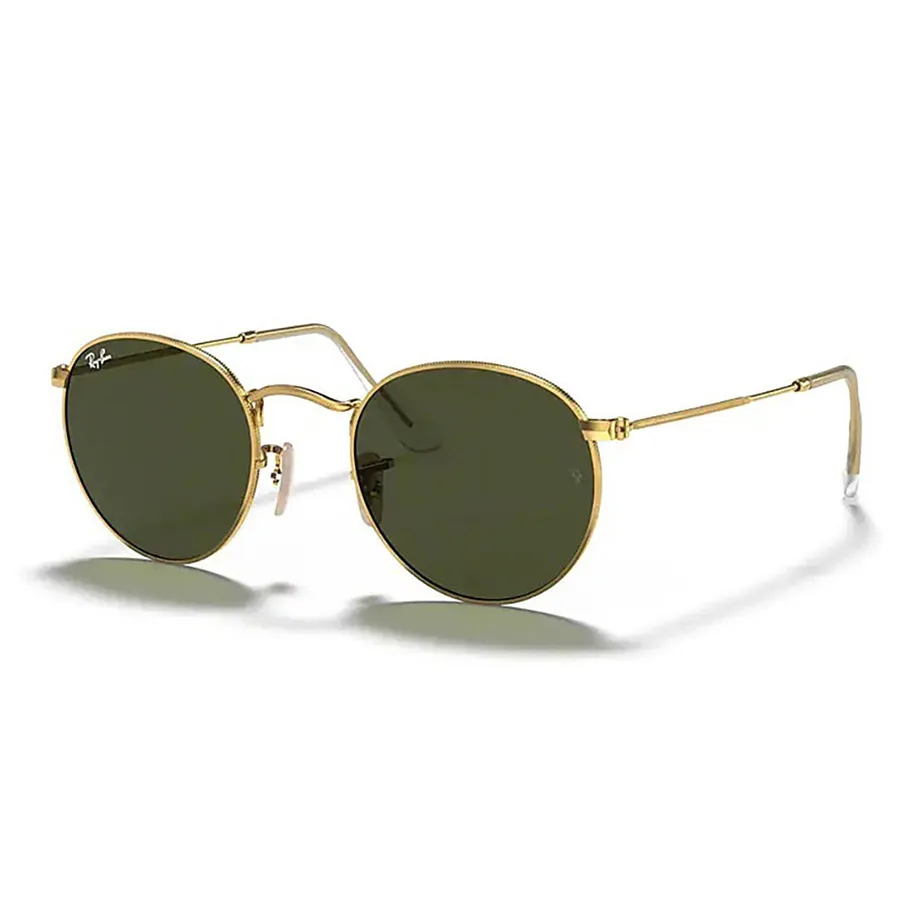 Kính Mát Rayban Round Metal Sunglasses RB3447 001 53 Màu Xanh Green
