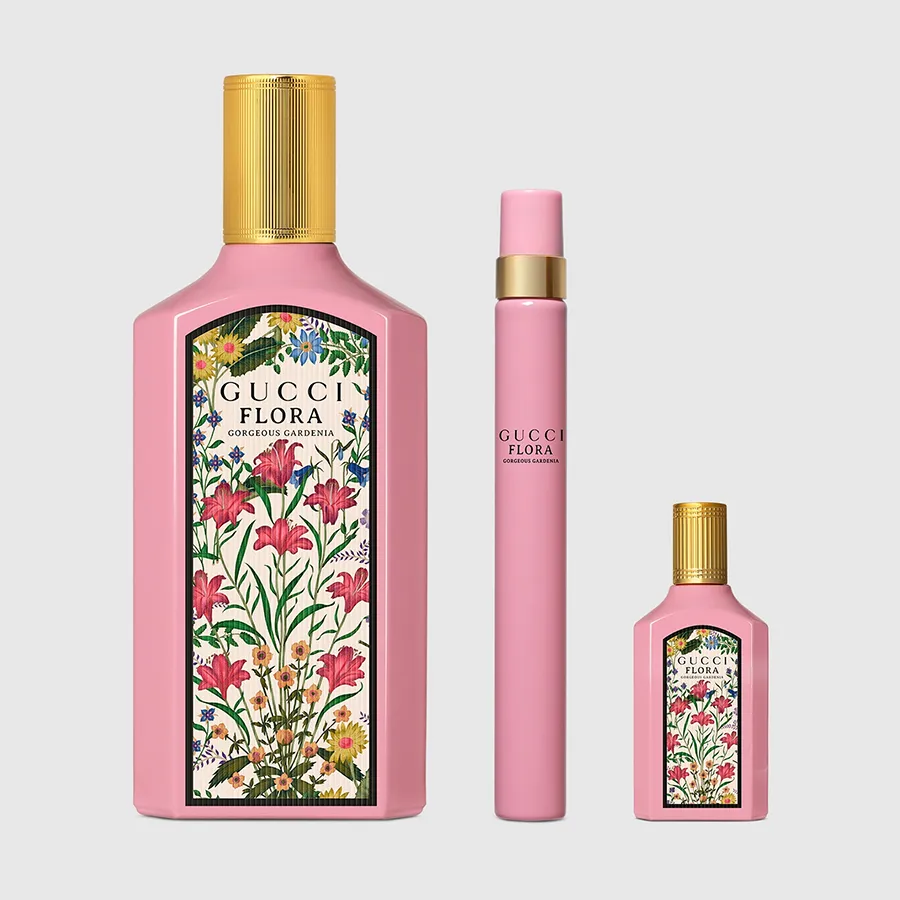 GUCCI FLORAGORGEOUSGARDENIA3点セット Gucci Flora Gorgeous Gardenia Mini Perfume, 3 Piece Floral