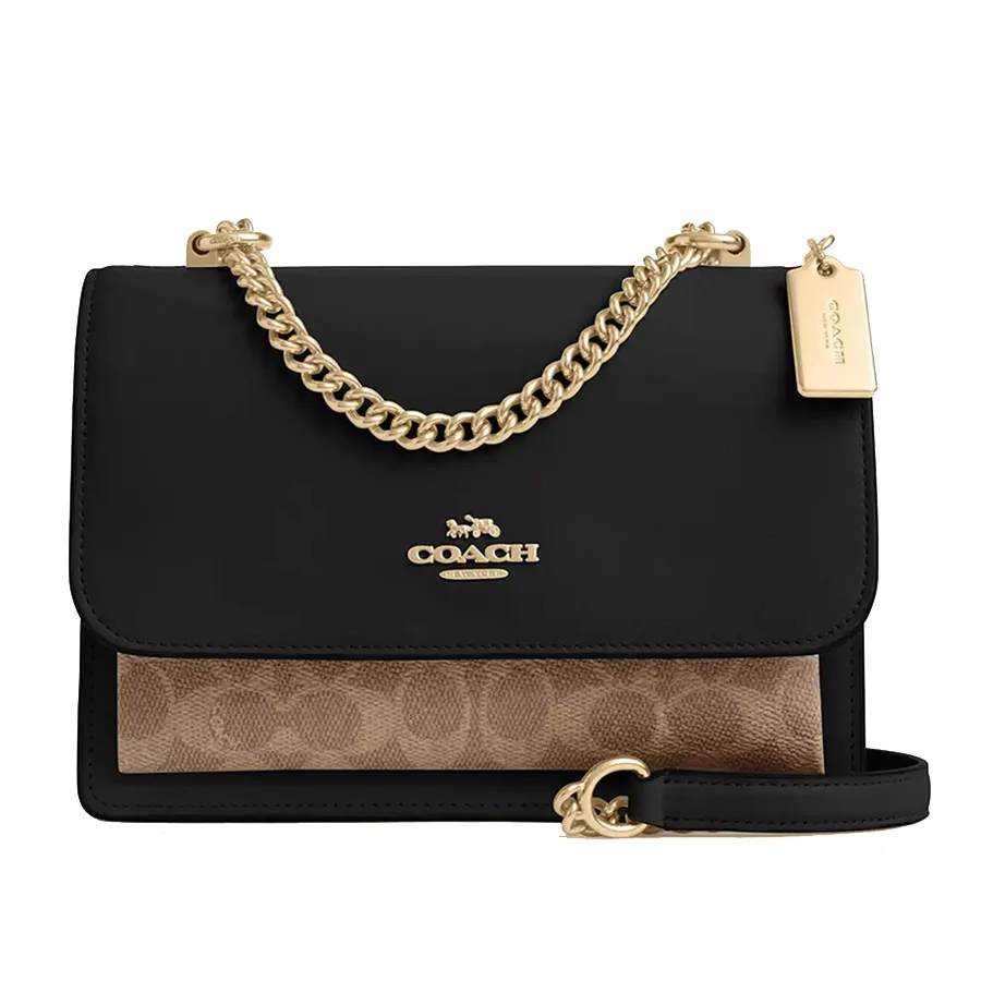 Túi Đeo Chéo Nữ Coach Klare Crossbody Bag In Signature Canvas CV978 Màu Đen/Nâu