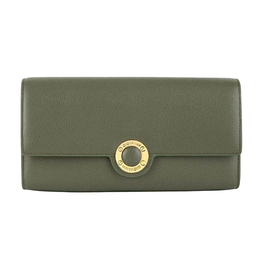 Ví Da Nữ Giovanni DCL0021-1 Màu Xanh Rêu