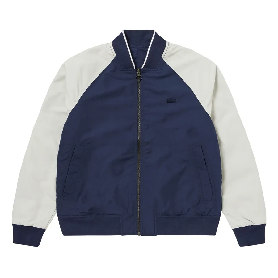 Áo Khoác Bomber Nam Lacoste Reversible Jacket Hai Mặt Đảo Ngược