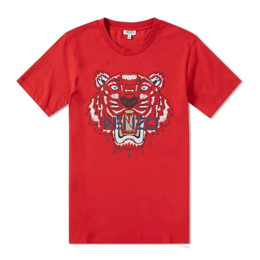 Áo Phông Nam Kenzo Tiger Print Tshirt 5TS0504 186 Màu Đỏ Họa Tiết Size L