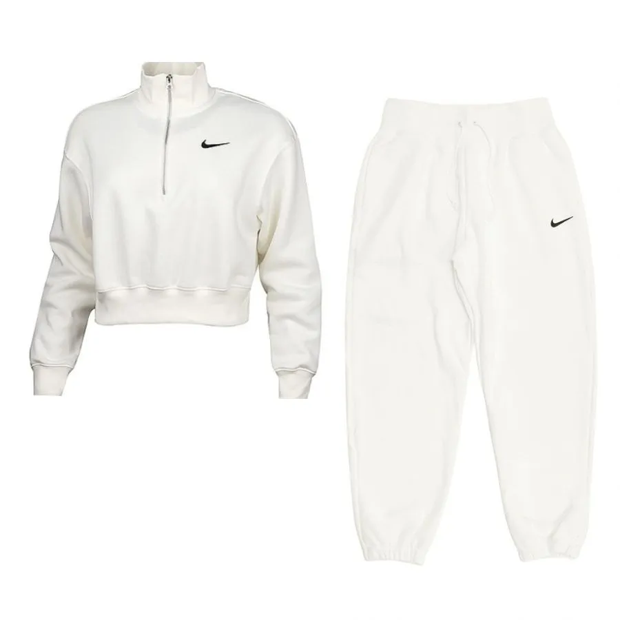 Bộ Quần Áo Nữ Nike Phoenix Fleece DQ5768-133/DQ5888-133 Màu Trắng Size S