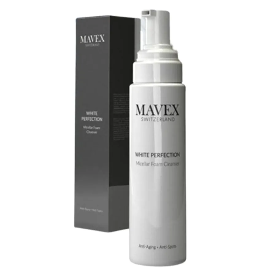 Bọt Rửa Mặt Trắng Da Mavex White Perfection Hỗ Trợ Giảm Dấu Hiệu Lão Hoá, Mờ Thâm 200ml