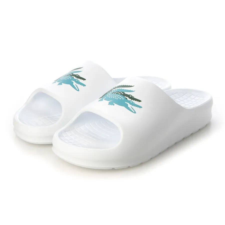 Dép Nam Lacoste Men's Serve Slide 1.0 45CMA0005 1R4 Màu Trắng Size 6