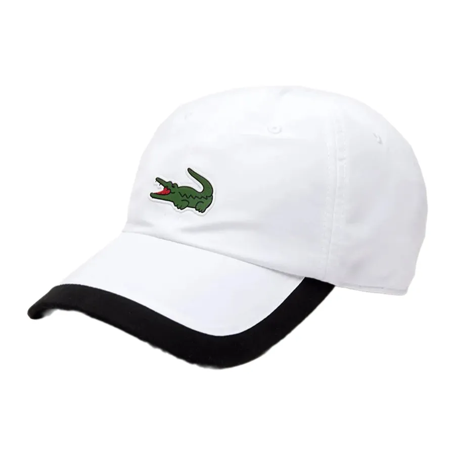 Mũ Lacoste&nbsp;Microfiber Sport Cap RK5398 AU8 Màu Trắng - Đen