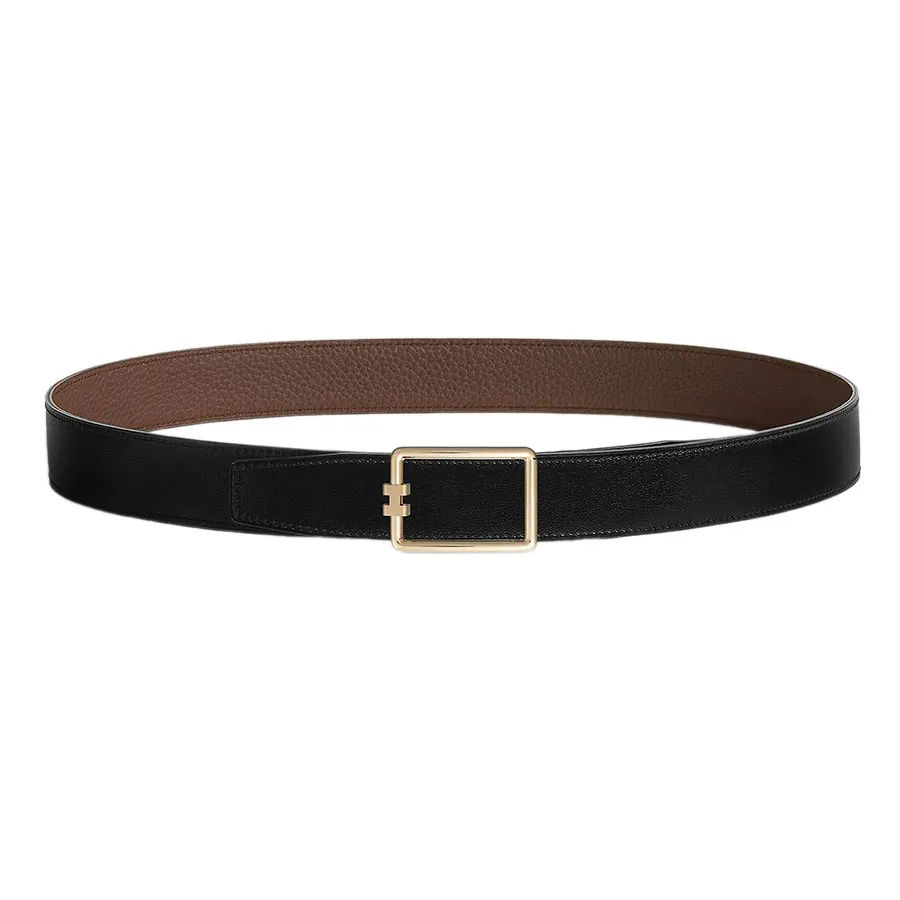 Thắt Lưng Nam Hermès Tube H Belt Buckle & Reversible Leather Strap 32mm Màu Đen Size 95 N-LV