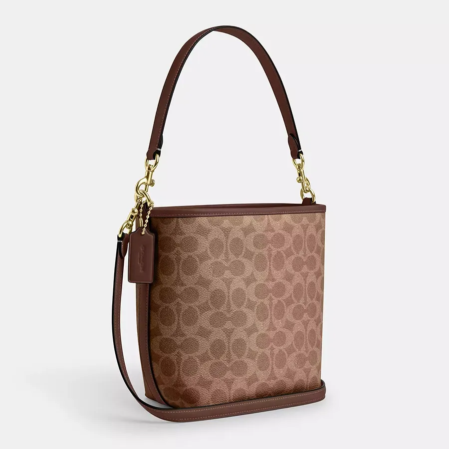 Túi Đeo Chéo Nữ Coach City Bucket Bag In Signature Canvas CT800