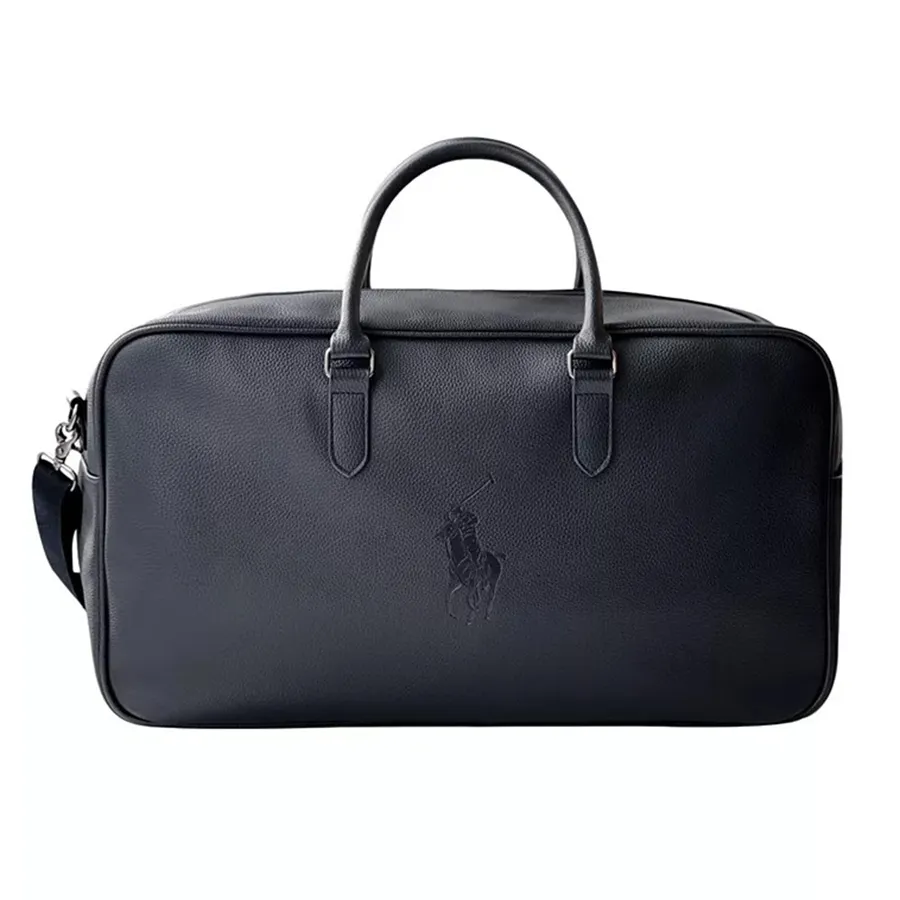 Túi Trống Du Lịch Ralph Lauren Faux Leather Bag Màu Xanh Đen