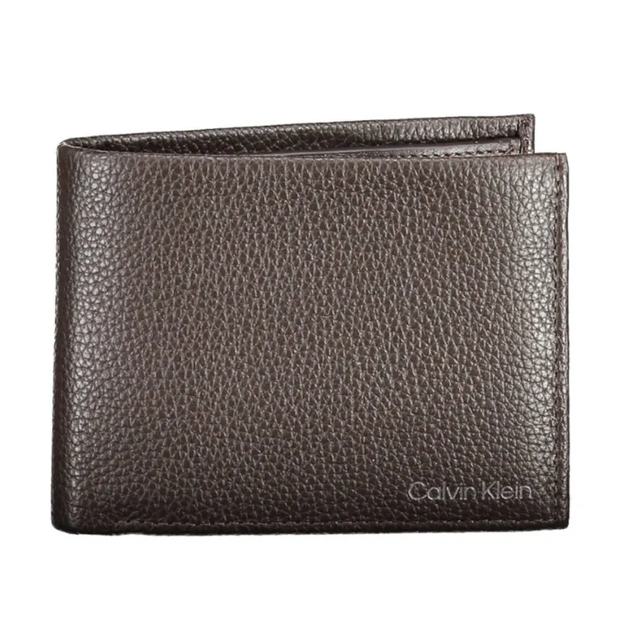 Ví Nam Calvin Klein CK Black Leather Wallet K50K507896_MARRONE_BAW Màu Nâu
