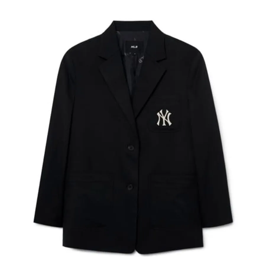 Áo Vest Nữ MLB Basic Logo Blazer Jacket NY 3FJKB0231-50BKS Màu Đen Size S