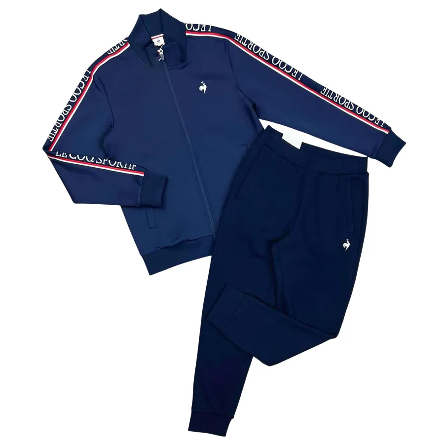 Bộ Quần Áo Nỉ Nam Le Coq Sportif Bomber Màu Xanh Đen Size S (Form
