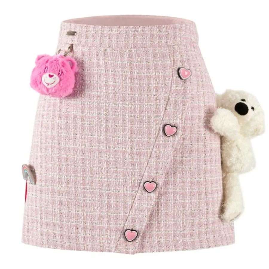 Chân Váy Nữ 13 De Marzo X Care Bears Tweed Short Dress Màu Hồng Size S