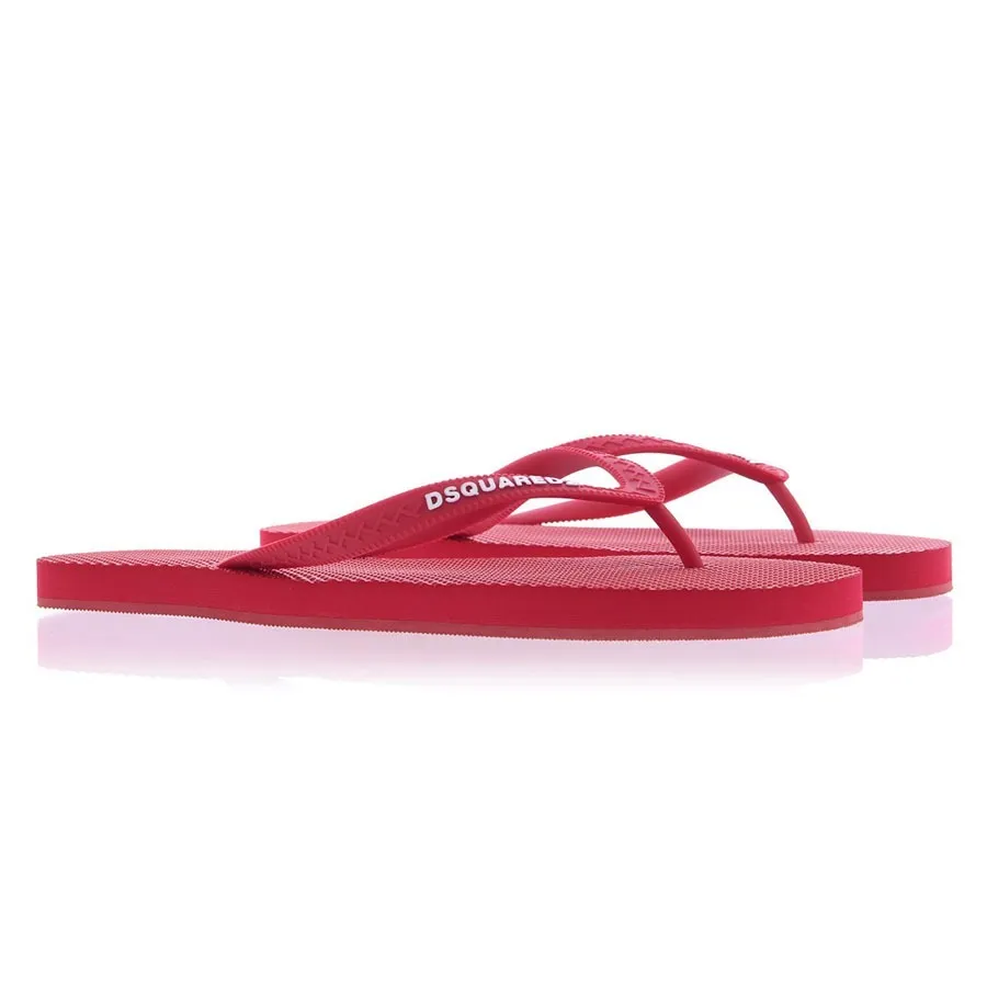 Dép Xỏ Ngón Nam Dsquared2 Red Flip Flop Màu Đỏ Size 41 D-DA