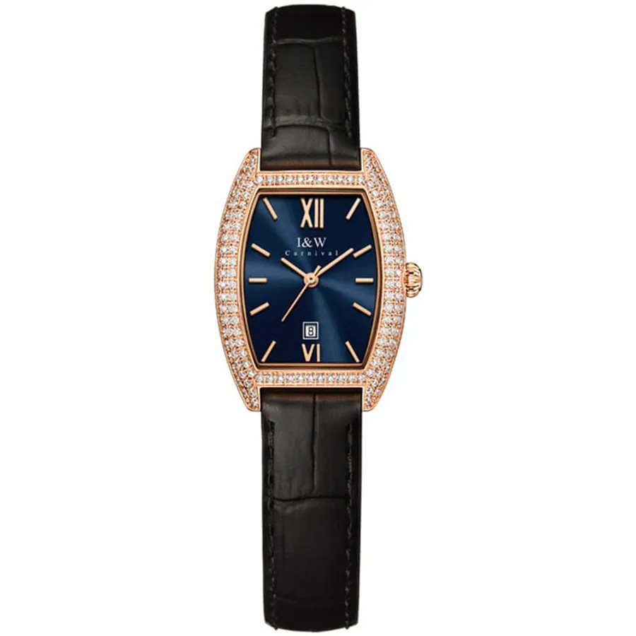 Đồng Hồ Nữ I&W Carnival  IW537L-DD – Quartz (IW537L2) Màu Xanh Đen