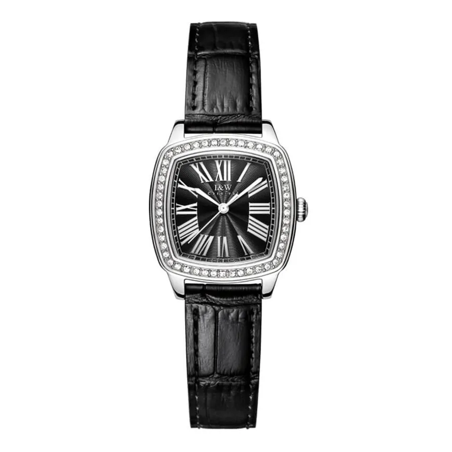 Đồng Hồ Nữ I&W Carnival Quartz IW637L-DD (IW637L7) Màu Đen Phối Bạc T-ZW