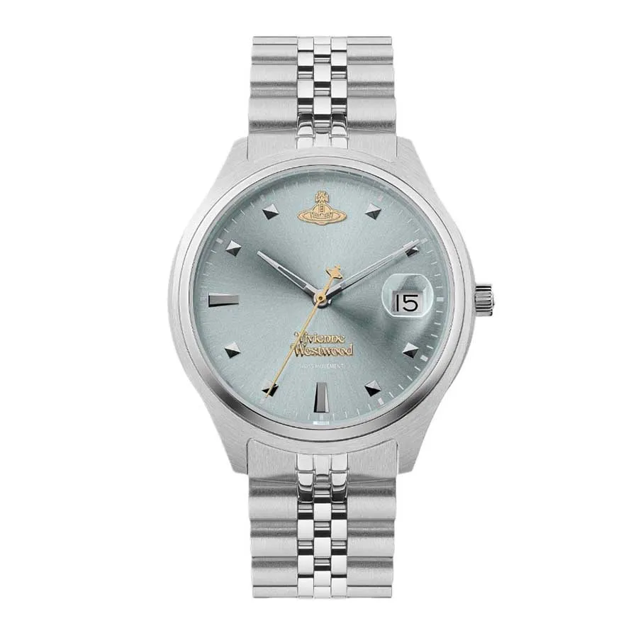 Đồng Hồ Nữ Vivienne Westwood VV261LBLSL 37mm Camberwell Watch Màu Xanh Bạc