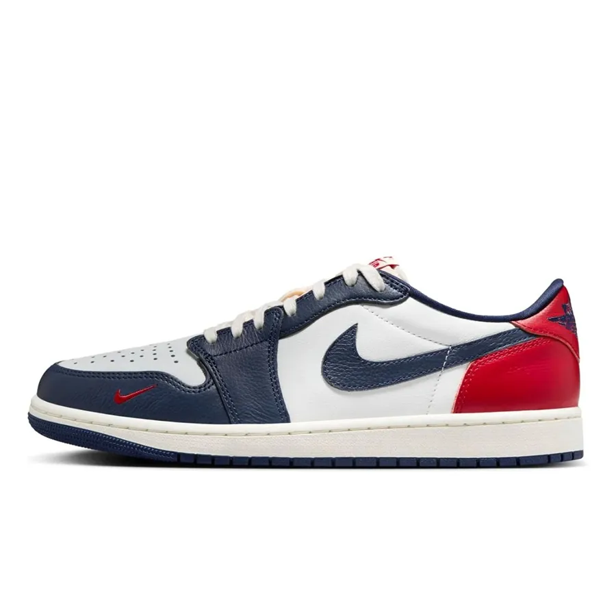 Giày Thể Thao Nam Nike Air Jordan Retro Low OG Howard University  HQ2993-100 Màu Xanh Trắng Size