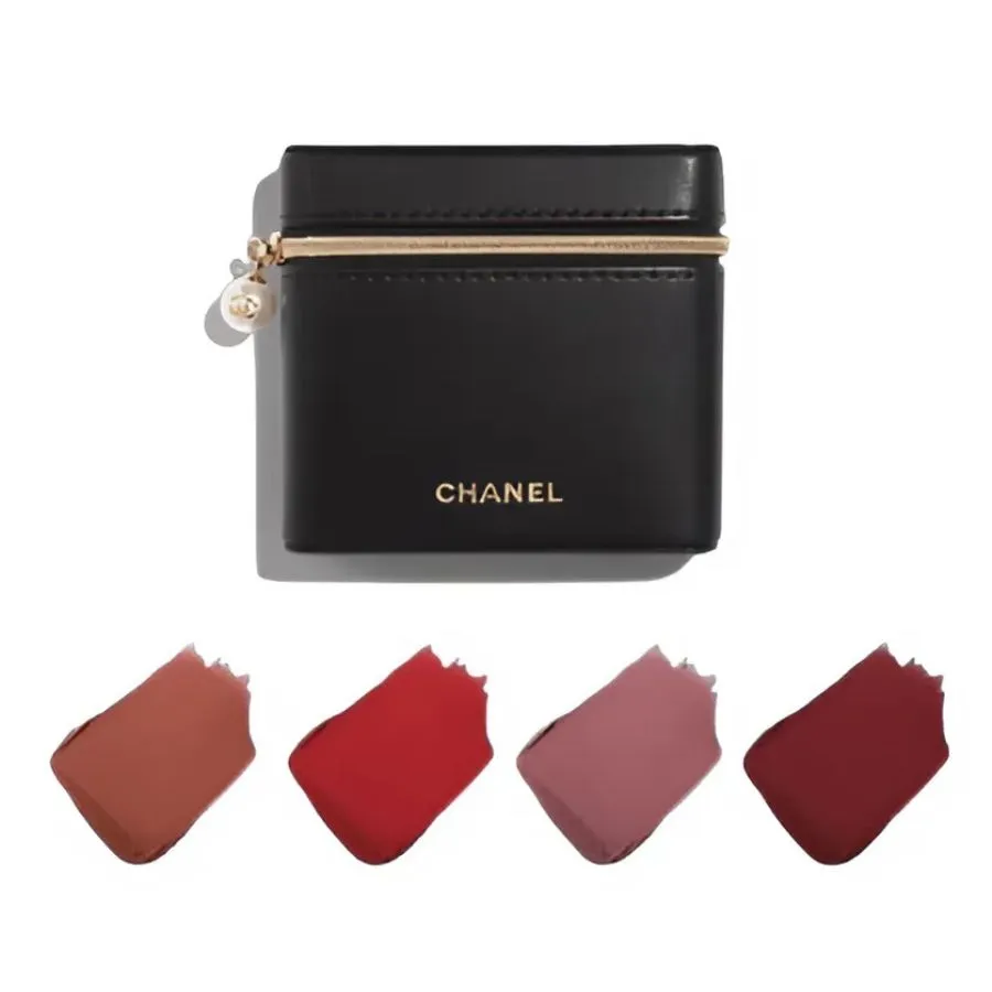 CHANEL LES ROUGES EXCEPTIONNELLES 4色セット Set Son Lì Chanel Rouge Allure Velvet Les Perles 4 Món (448 - 458