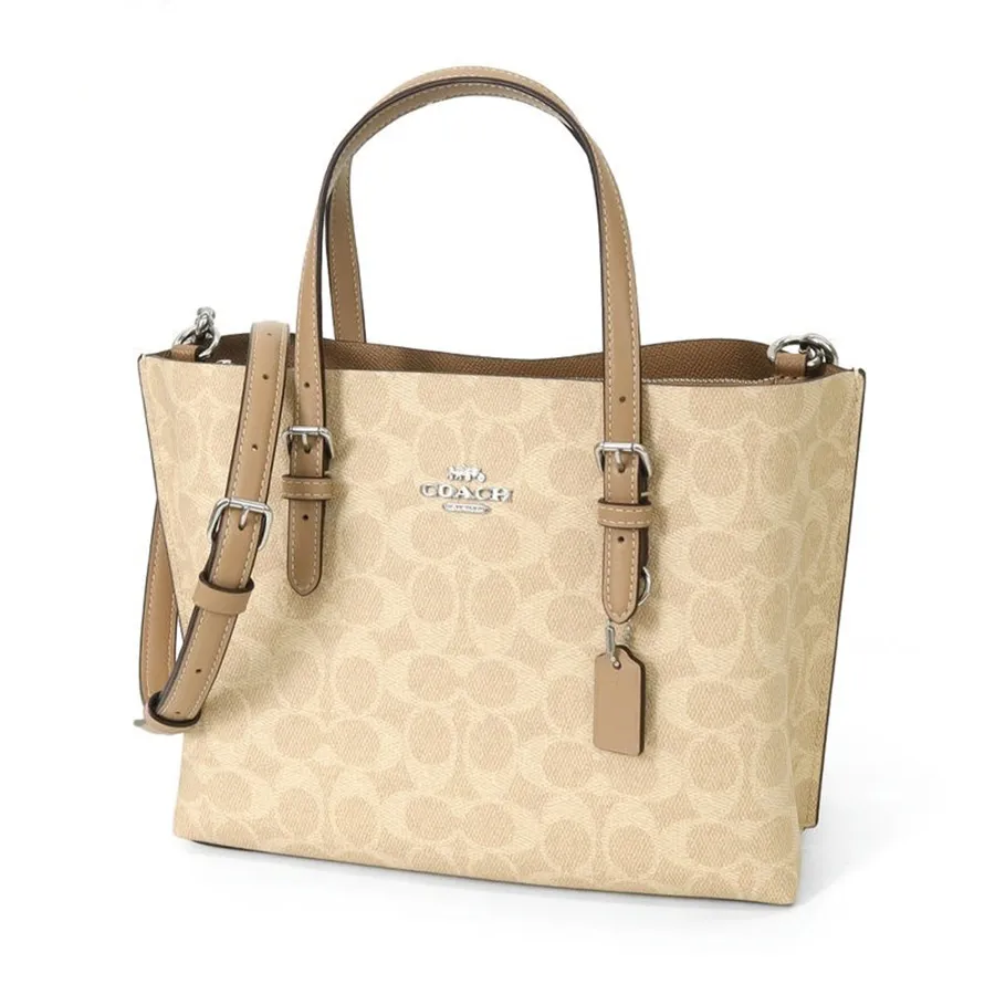 Túi Tote Nữ Coach Mollie Tote 25 Màu Nâu Be