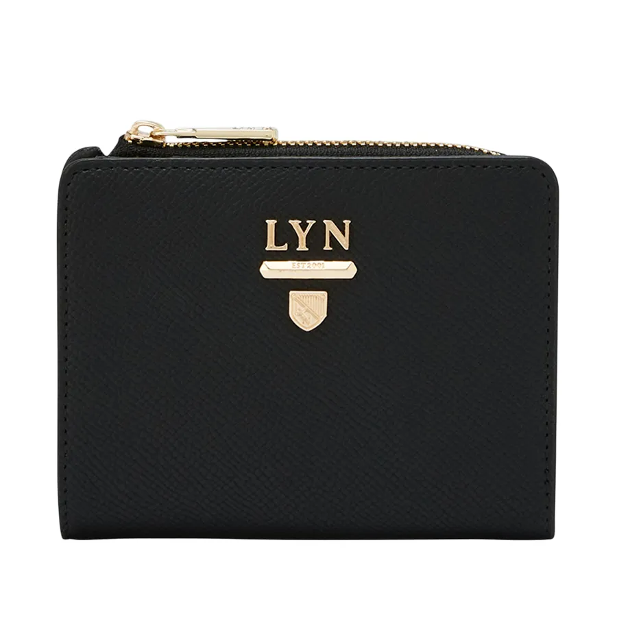 Ví Nữ Lyn Double Zip Short Wallet Black LL25CWS803 Màu Đen