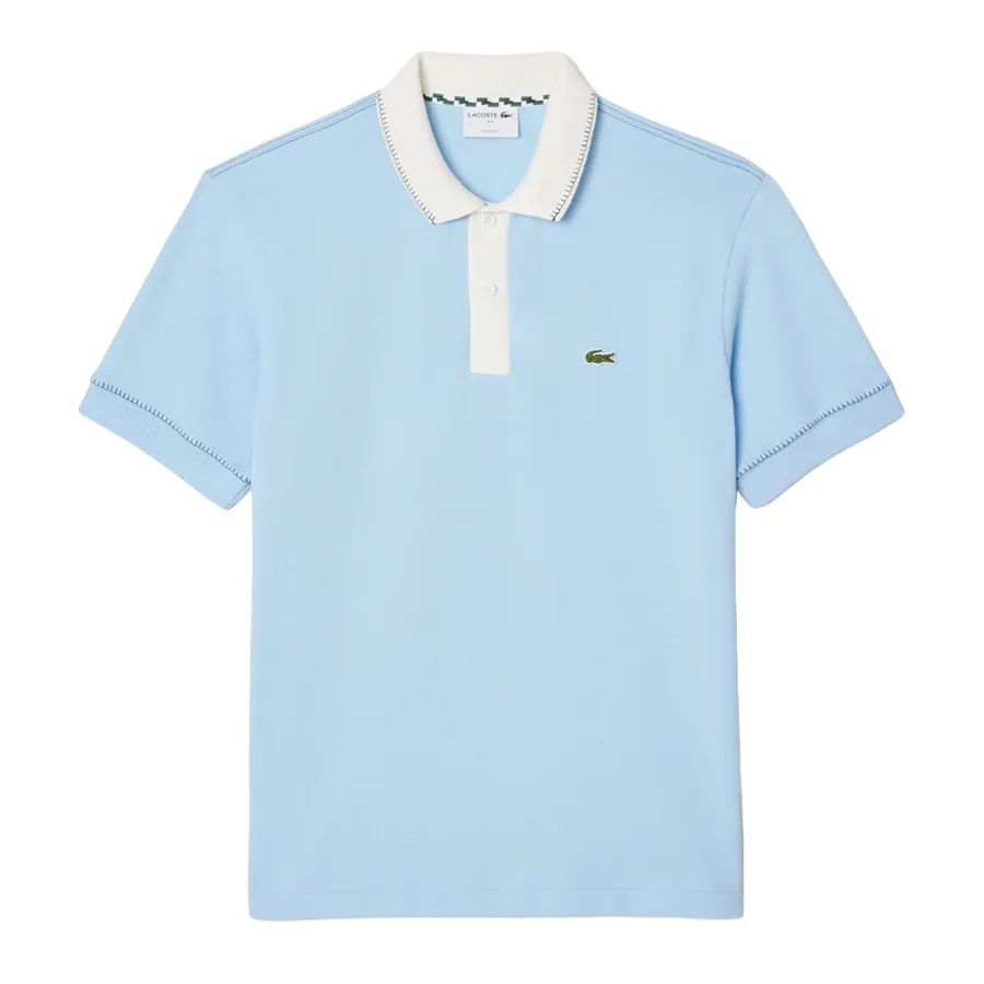 Lacoste Classic Fit short sleeve polo shirt, men's size L cotton Blue type light blue Vintage Second Hand