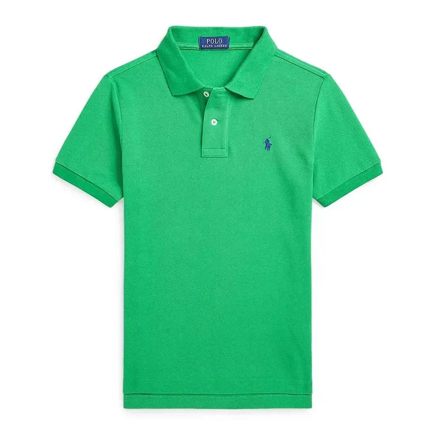 Áo Polo Trẻ Em Ralph Lauren Children's Cotton 323708857182 Màu Xanh Green Size L