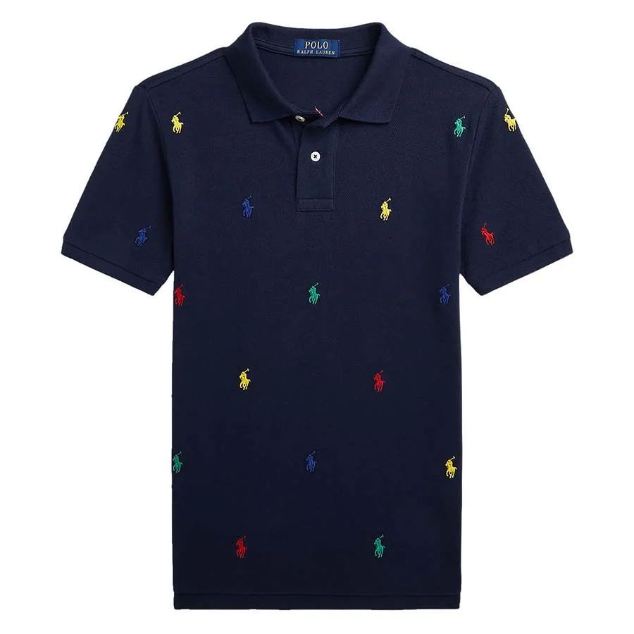 Áo Polo Trẻ Em Ralph Lauren Shirt Kids 323882605005 Màu Xanh Navy Size L