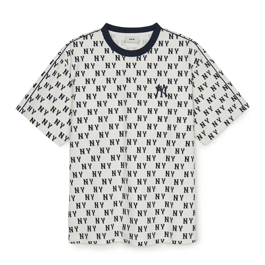 Áo Thun MLB Classic Monogram Sporty Panel Pattern T-Shirts New