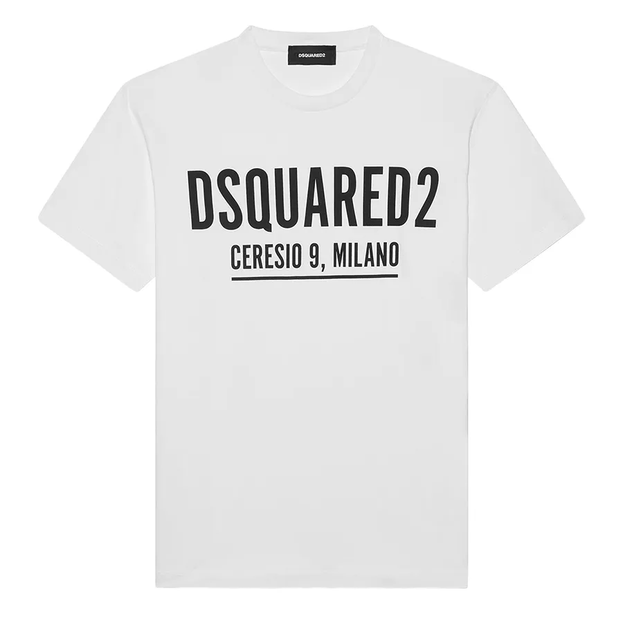 Áo Thun Nam Dsquared2 Ceresio 9 Cool S71GD1058S23009100 Tshirt Màu Trắng Size XS D-DA