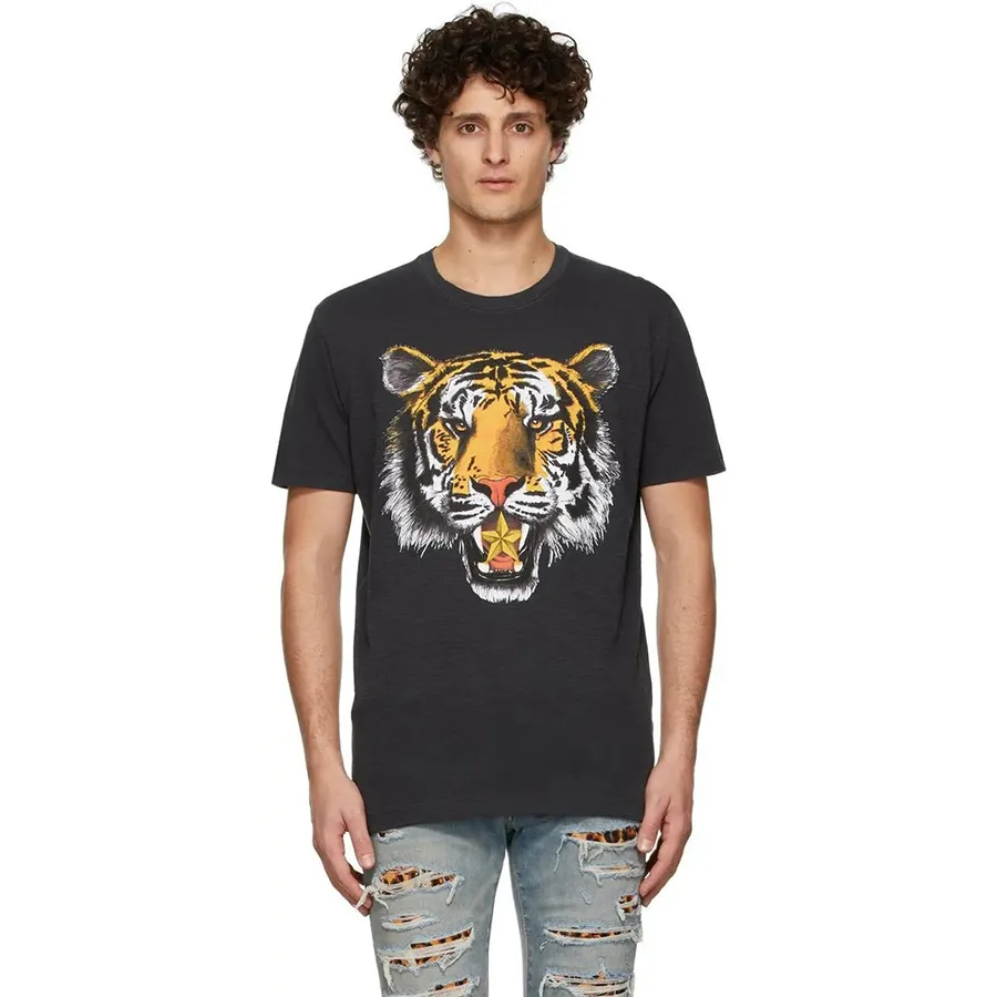 Áo Thun Nam Dsquared2 Grey Tiger Cool Tshirt Màu Xám Size M D-DA