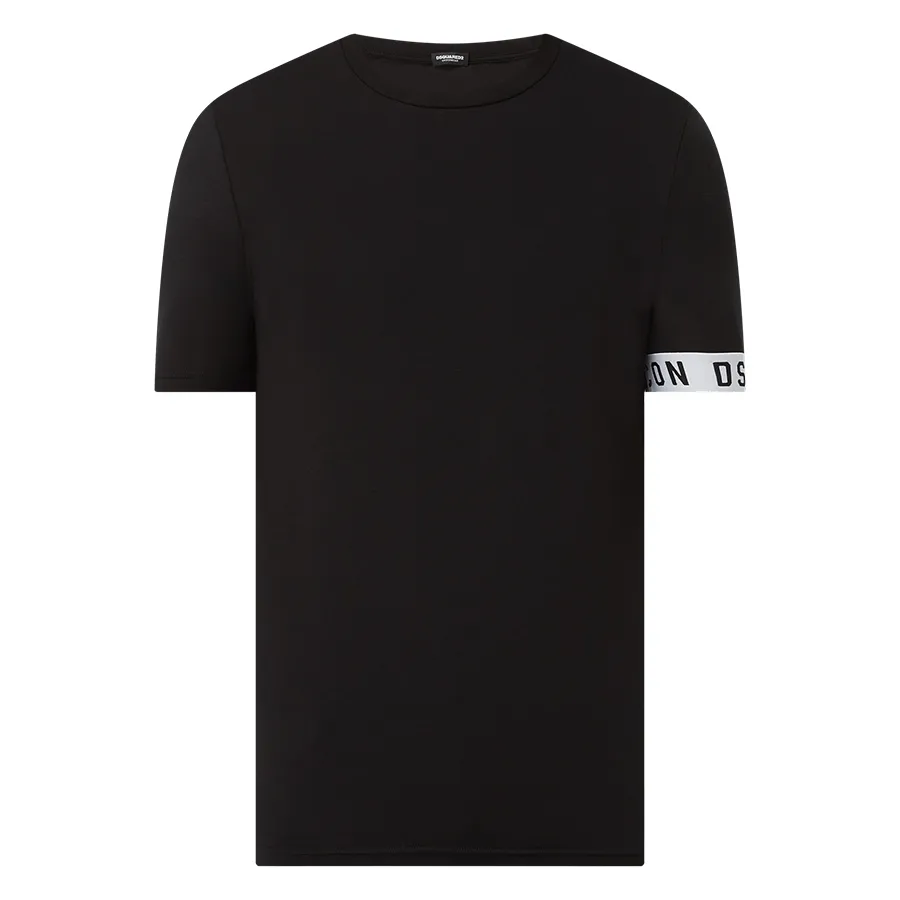 Áo Thun Nam Dsquared2 Mit Stretch-Anteil In Black D9M3S3450 TShirt Màu Đen Size S D-DA
