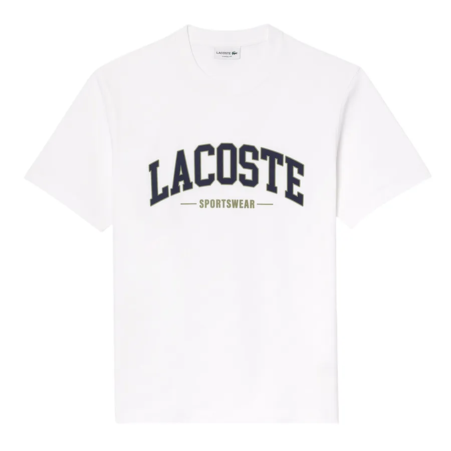 Áo Thun Nam Lacoste TH6565 51 001 Tshirt Màu Trắng Size 3
