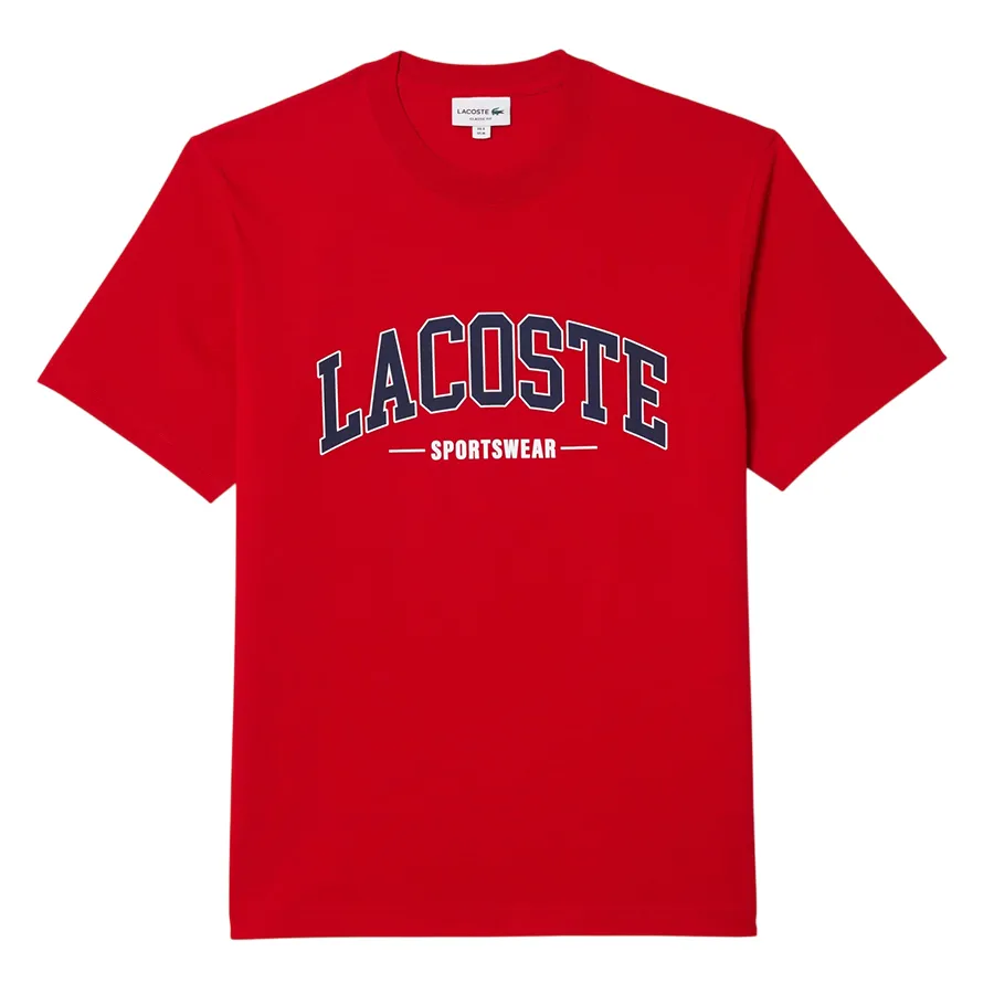 Áo Thun Nam Lacoste TH6565 51 240 Tshirt Màu Đỏ Size 4
