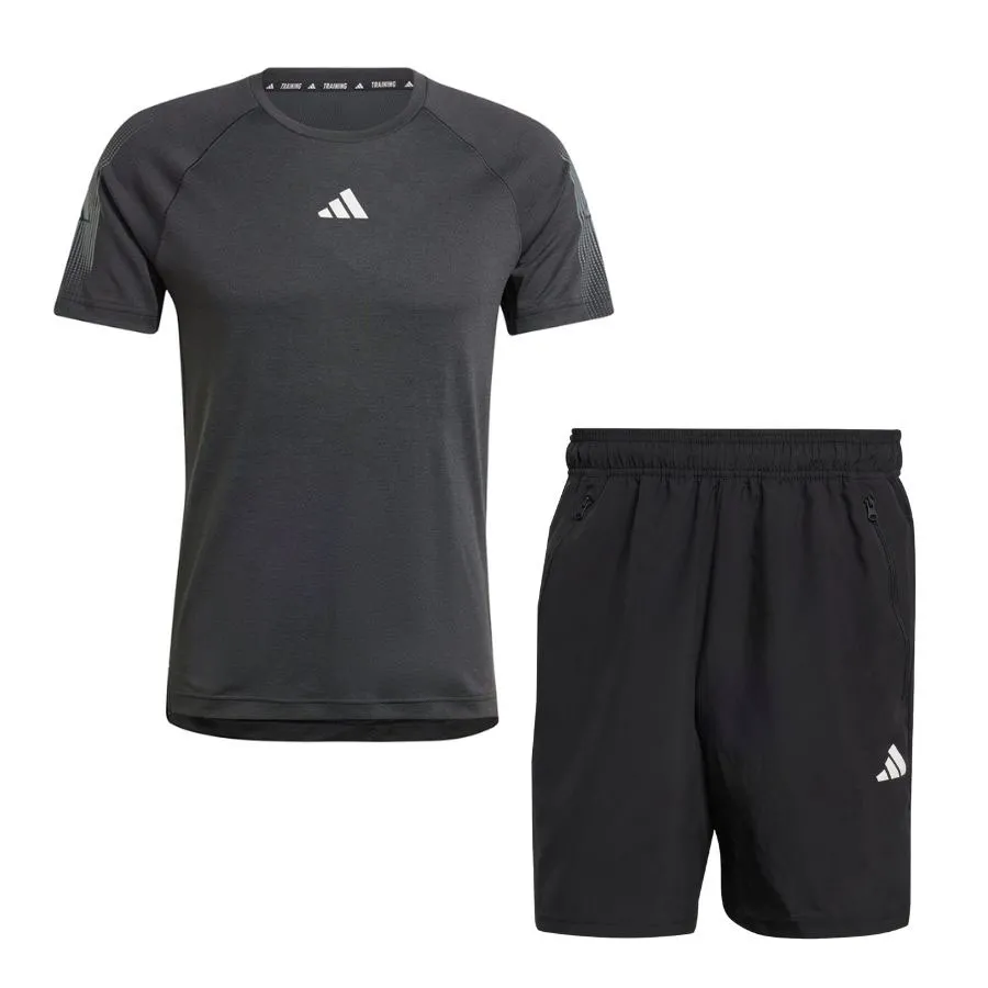 Bộ Quần Áo Nam Adidas Gym Brandlove Workout IN5576/IC6976 Màu Đen Size S