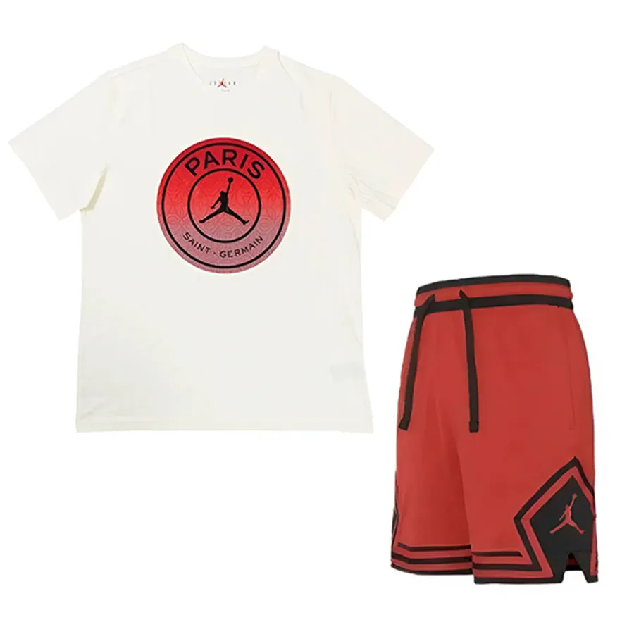 Bộ Quần Áo Nam Nike Air Jordan Paris Saint Germain FV7729-133/DH9076-687 Màu Đỏ Trắng Size M